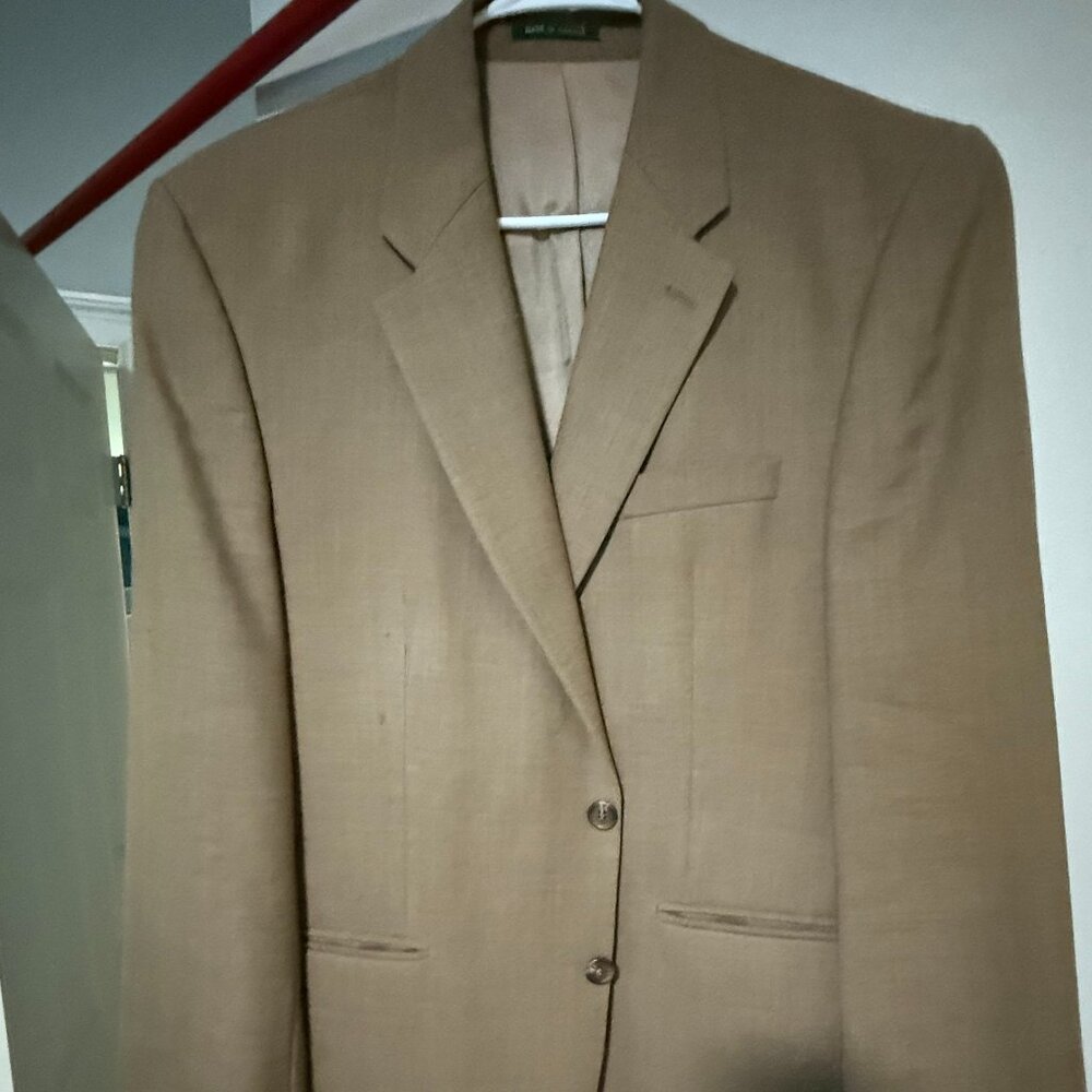 L Ralph Lauren Blazer 42r Tan/Brown